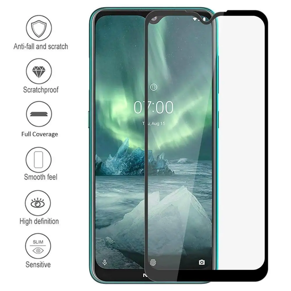 Для Nokia 7,2 6,2 закаленное Стекло для Nokia 7,2 2,2 4,2X71 3,2 8,1 3,1 7,1 плюс 9 7,1X7 защитная пленка Экран протектор Стекло