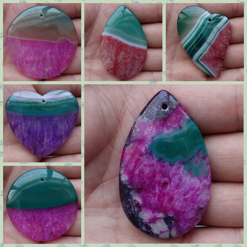 6 шт Бесплатная доставка прозрачный подвеска агат ювелирные изделия ожерелье и