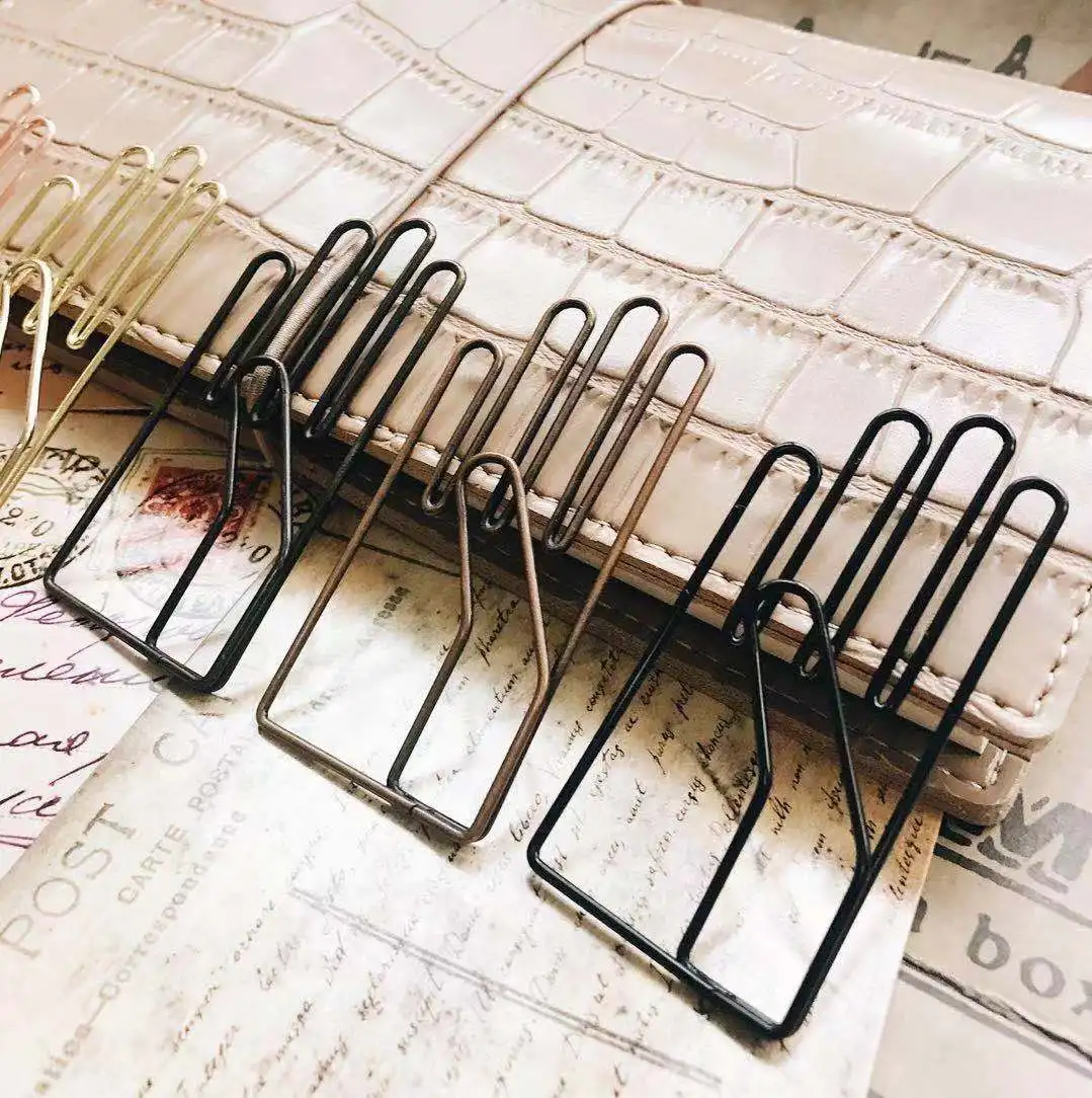 Ретро в форме руки Papel Заметки DIY металлическая Закладка связующего зажимы Примечания письмо скрепки