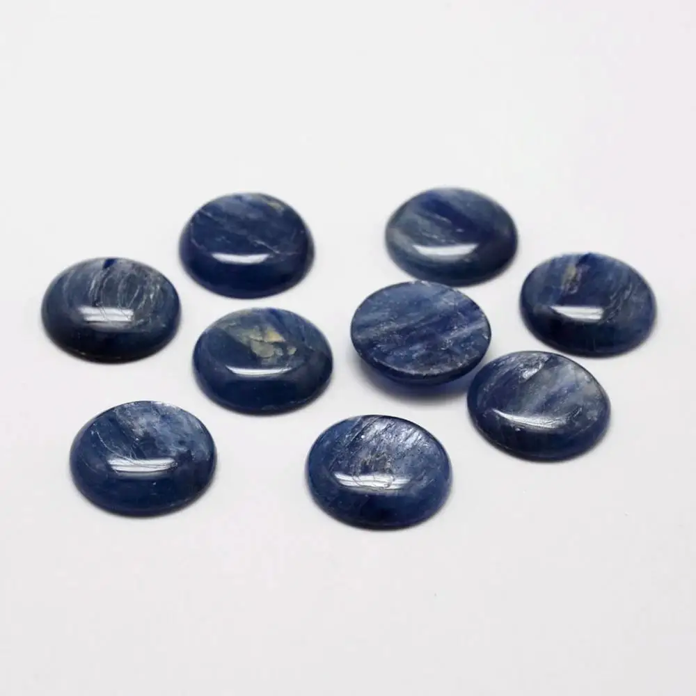 

10pcs Dome Natural Kyanite Cabochons 4mm 6mm 8mm 10mm 12mm 14mm 16mm 18mm 20mm