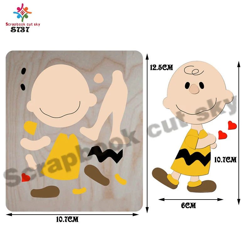 

Мальчик высечки аксессуары скрапбук деревянный die Regola Acciaio die Misura S737