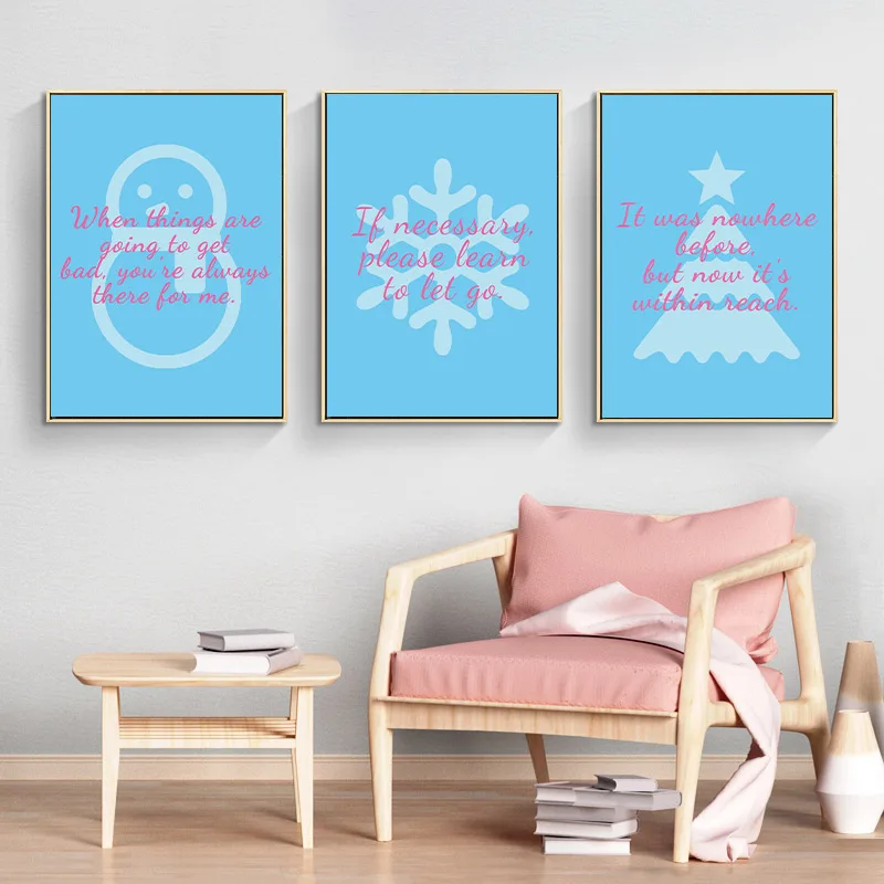 Замороженные вдохновляющие цитаты искусство стен холст плакаты и принты