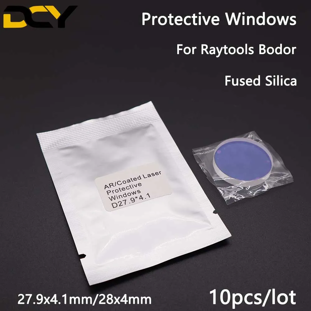 10Pcs/Lot Raytools Laser Protective Lens/Glass 1064nm 28*4/27.9*4.1mm For Bodor Fiber Cutting Machine | Инструменты