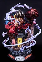 38cm anime figure one piece luffy battle gk statue pvc action figure gk luffy figurine collectible model toys figure gift