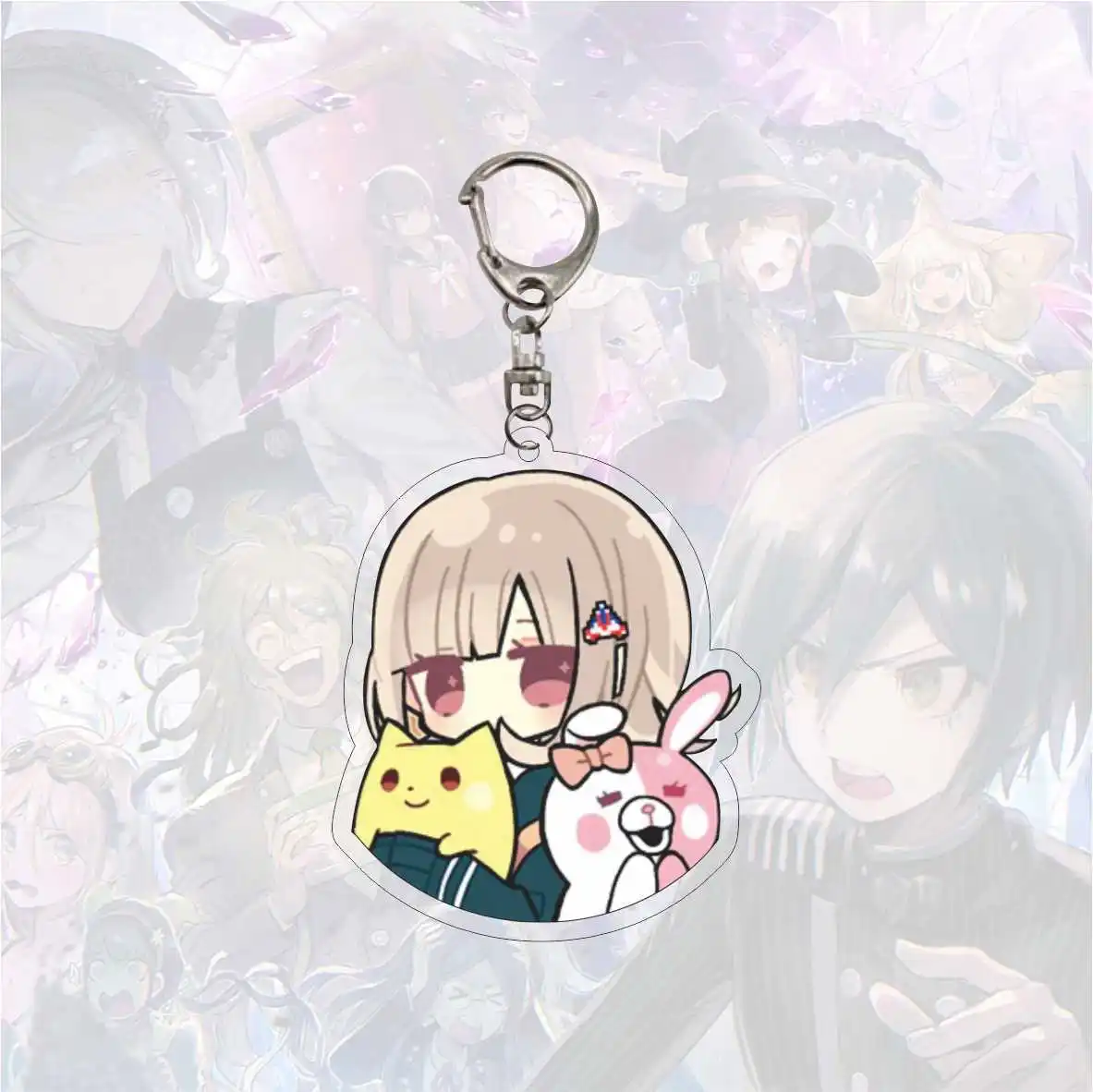 Брелок для ключей Danganronpa V3 Kokichi Oma косплей школьная сумка шарм мультяшный принт