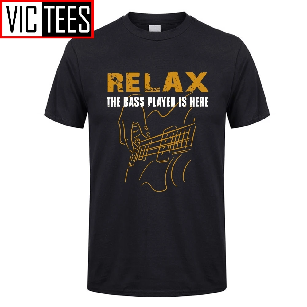 männer t shirts für männer bass playerrelax die bass player ist hier akustische elektrische gitarren musik mann kurze tees mann t hemd