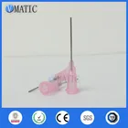 Бесплатная доставка, 100 шт, 20 г, розовый, 1 '', из нержавеющей стали, для дозирования клея, игла, длина трубки 25,4 мм, иглы для дозирования, 1 дюйм