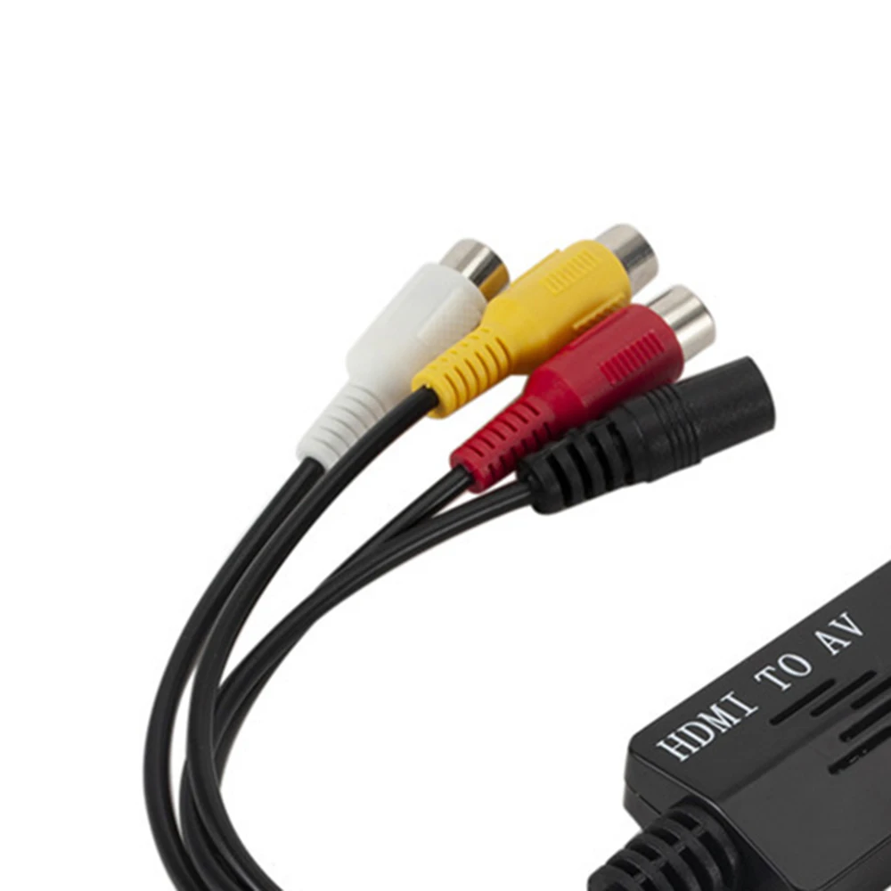 HDMI к 3RCA композитный AV/CVBS видео аудио конвертер HDMI2AV адаптер Поддержка NTSC/PAL для