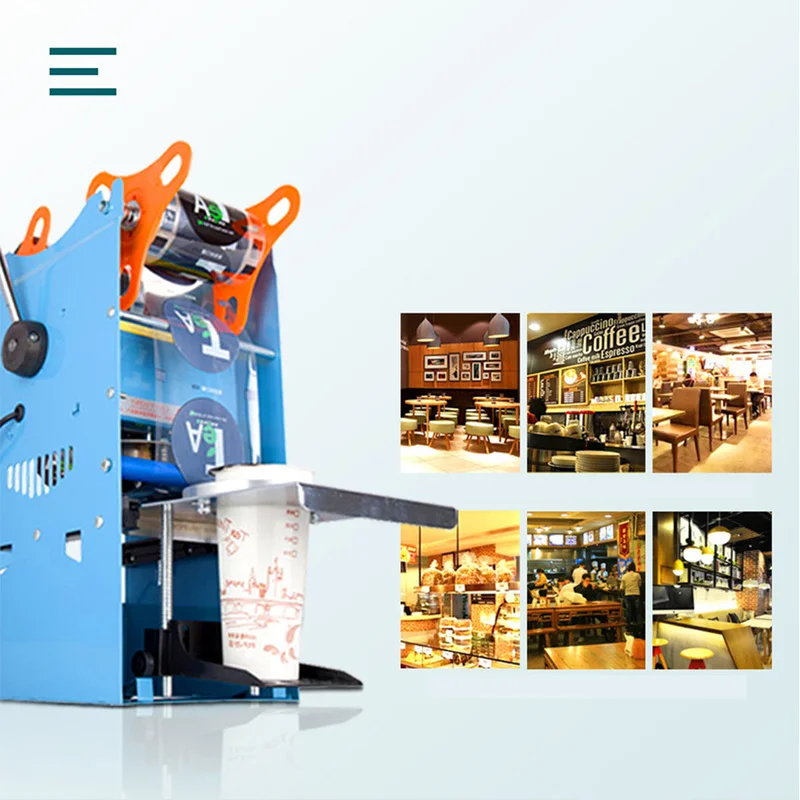 Multi скорость Контроль температуры молока Чай закаточная машина для рабочего