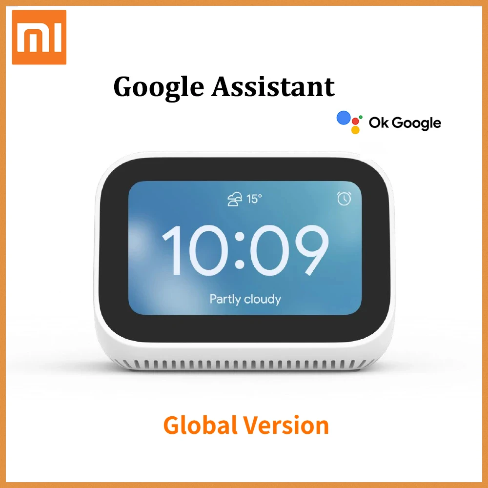 Xiaomi Mi Global Version Smart Clock AI Touch Screen Display Speaker Bluetooth 5.0 Alarm WiFi Connection Ok Google Control | Электроника