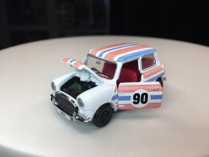 1:50 1990 MINI COOPER MK1 90 модель старинного автомобиля из сплава металлические игрушки