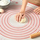 Большой размер коврик для замеса теста силиконовый коврик для выпечки антипригарная пицца выпечка коврик для прокатки кухонные инструменты посуда для выпечки