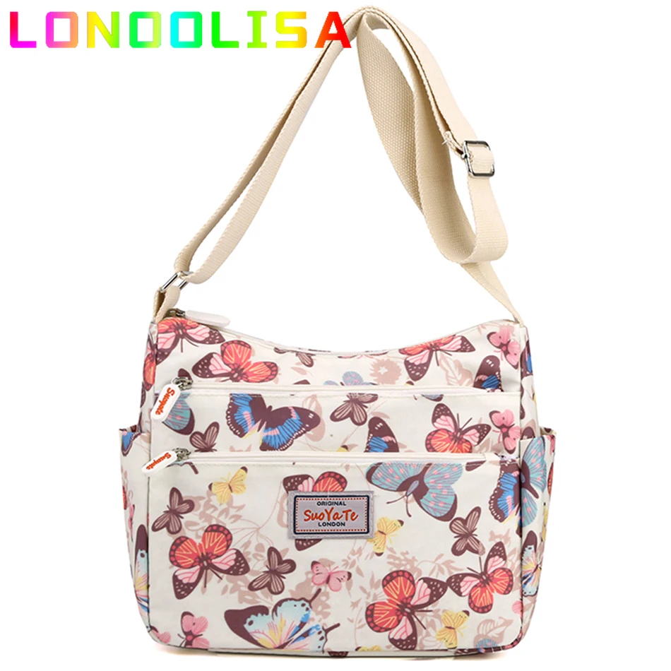 

Animal Flower Printed Nylon Shoulder Underarm Bag Retro Lady Purse Diagonal Sac Casual All-match Fashion Ladies Shopper Wallet