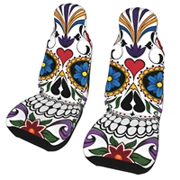 day of the dead automobile seat cover custom print covers for car seats universal fits most cars accessories