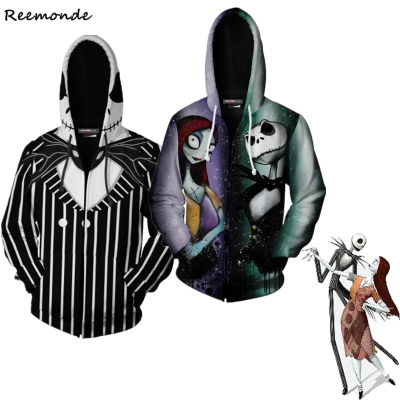 С принтом &quotКошмар перед Рождеством&quot толстовки карнавальный костюм одежда с