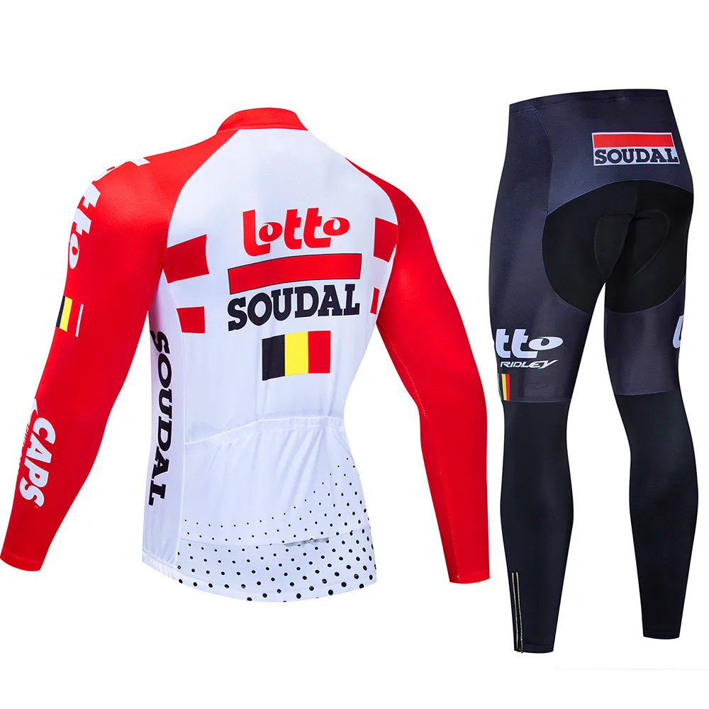Новинка 2019 комплект велосипедной одежды Lotto из Джерси с длинным рукавом одежда