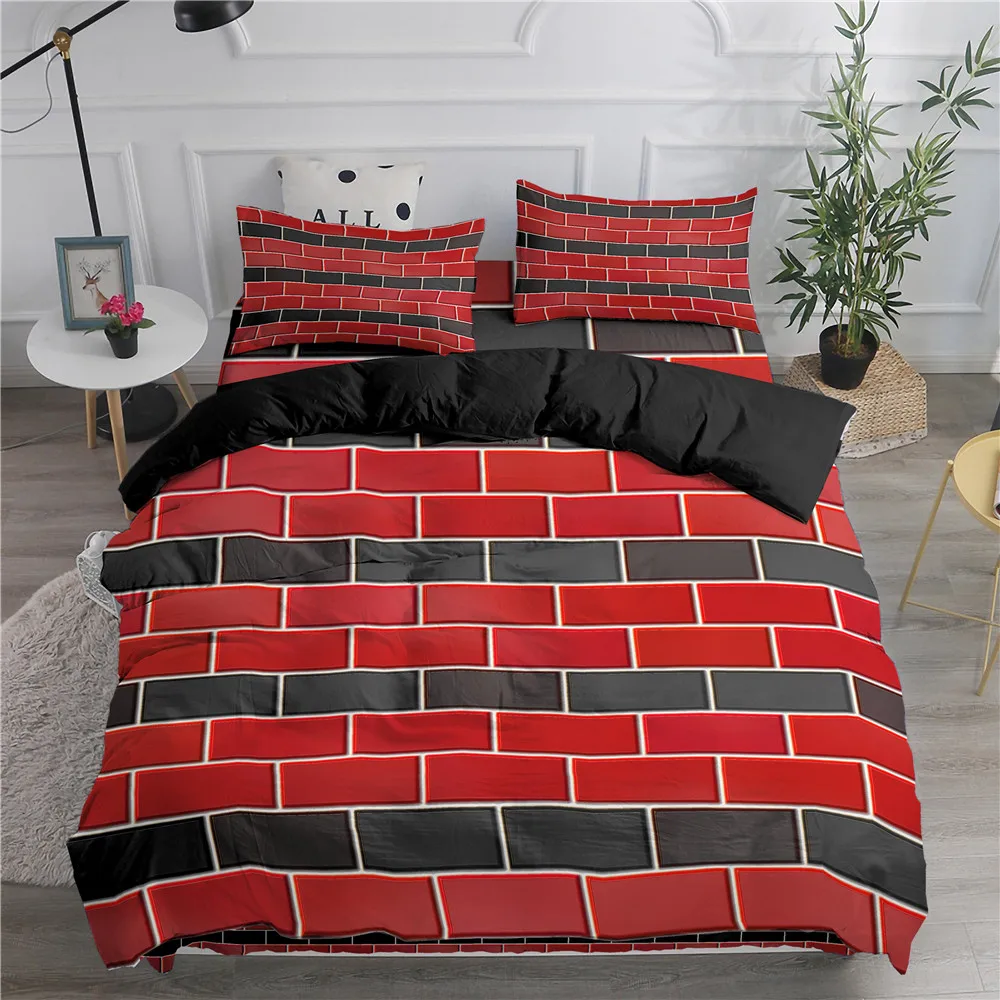 

Color Bricks Ceramic Tile 3D Printed Comforter Bedding Set Adult Kid Duvet Cover Sets Luxury Queen Full Single Bed Cover 2/3 Pcs