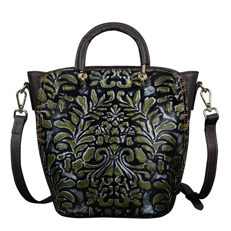 

Bucket High Quality Luxury Bags Female Handbag Genuine Leather Female Bag Shoulder Portable Messenger Bag Designer Handbags