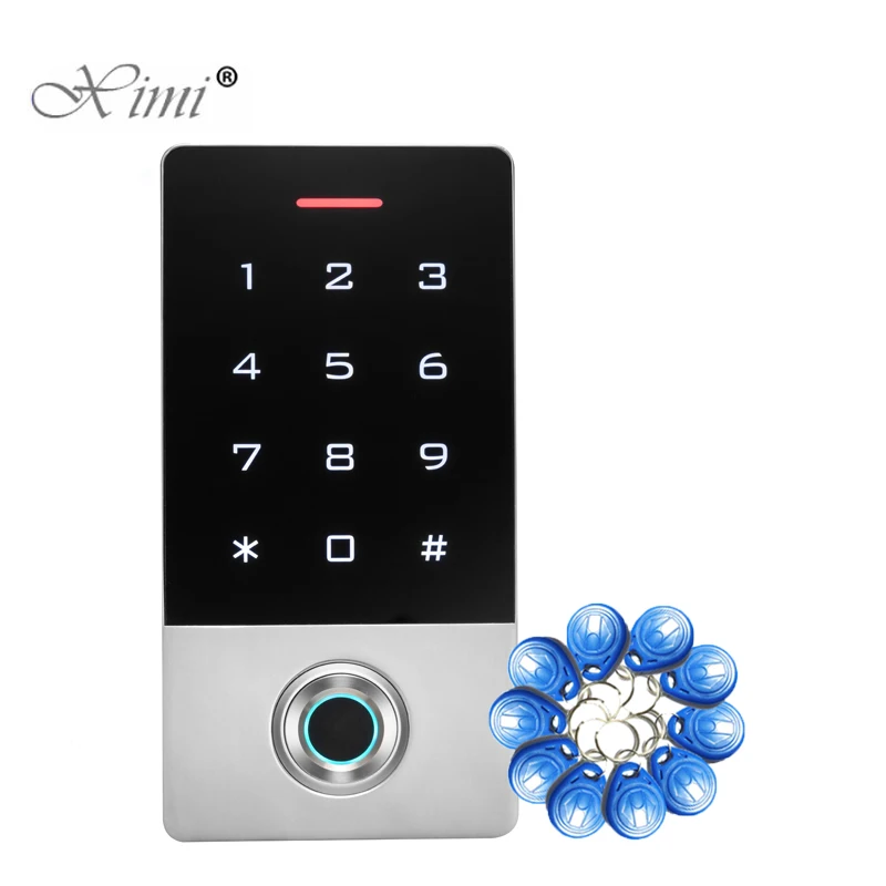 

IP65 Waterproof Biometric Fingerprint Touch Keypad Door Access Control System With 125KHZ RFID Card Reader
