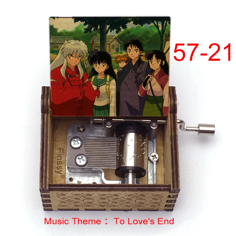 Музыкальная тема to love's end аниме inuyasha KAGOME Kikyo Sesshoumaru деревянная музыкальная