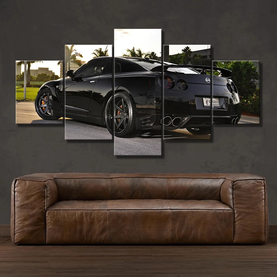 Картины на холсте HD Печать рамка художественные современные 5 штук Nissan Skyline Gtr