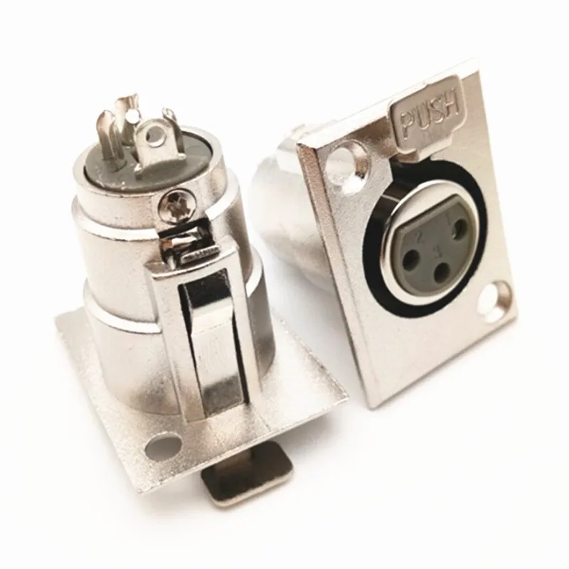 10 шт. Металлические Гнезда для микрофона|Соединители| |