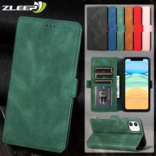 Luxury Flip Wallet Leather Case For iPhone SE 2020 12 13 Mini 11 Pro XR XS Max 8 7 6 6s Plus 5 5s se Magnetic Card Phone Cover