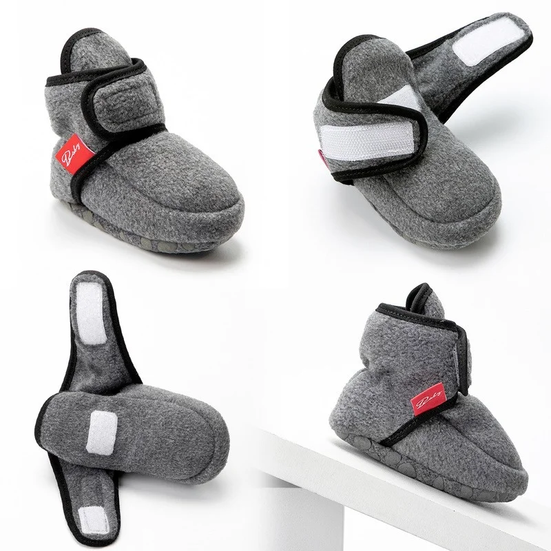 Зимние ботинки для новорожденных мальчиков и девочек мягкие удобные