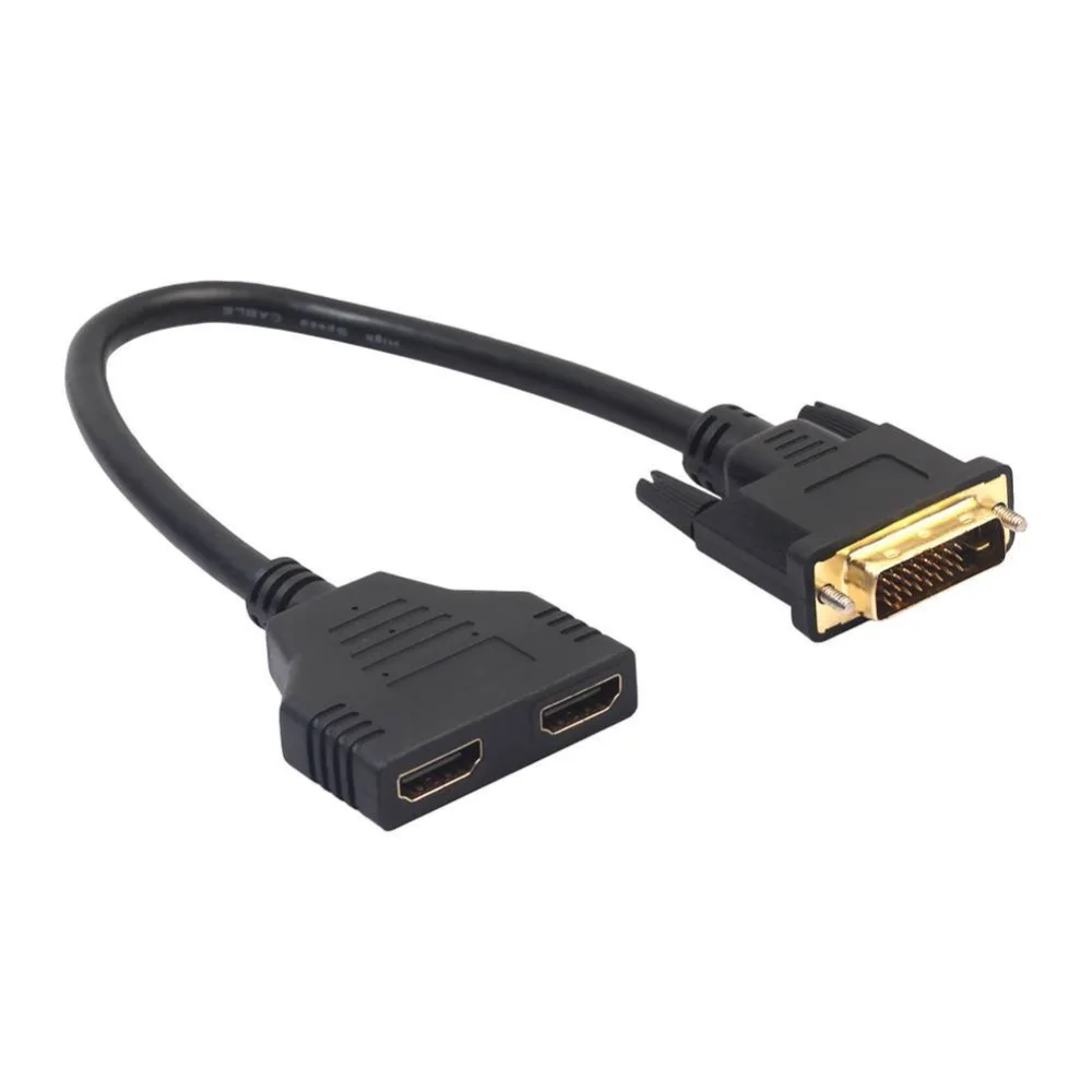 1080P HDMI Женский к DVI D 24 + 1 Мужской адаптер кабель двунаправленный конвертер для