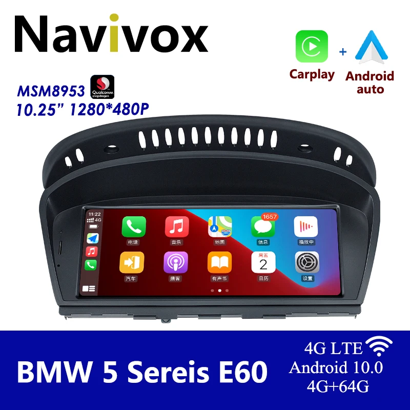 

Автомобильный Головной блок Navivox на базе Android для BMW Series3 5 E60 E61 E63 E64 M6 E90 E91 E92, задняя камера IOS Iphone Android авто