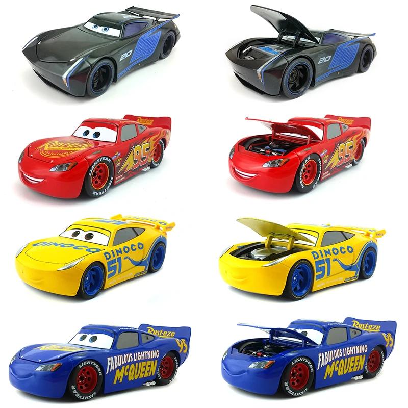 Disney Pixar Cars 3 большой № 95 Молния Маккуин Круз Рамирез Джексон шторм металлический
