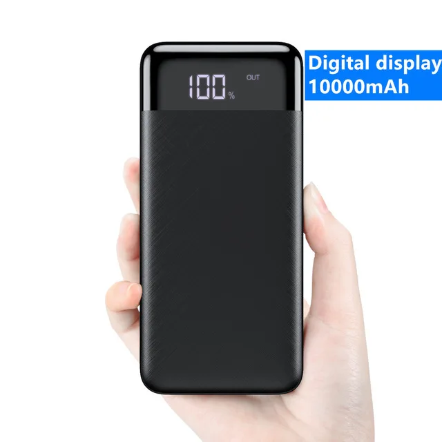 10000mah Digtal FLOVEME power Bank 20000 мАч двойной USB телефон зарядное устройство Внешняя батарея Портативное зарядное устройство Bateria внешний аккумулятор зарядное устройство беспроводная зарядка внешний аккумулятор телефона - Цвет: 10000mah Digtal
