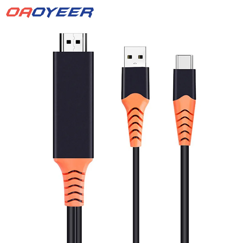 60 Гц Type C к HD 1080P преобразователь адаптер видеокабель для HDMI-совместимого