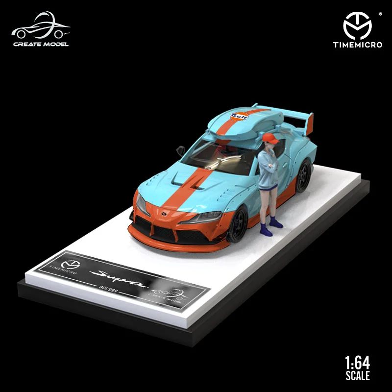 Модель автомобиля TimeMicro x CreateModel 1:64 Toyota Supra литый под давлением | Игрушки и хобби