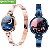 ak15 female fashion smart watch waterproof measures blood pressure heart rate bluetooth sports tracker smartwatch 2021