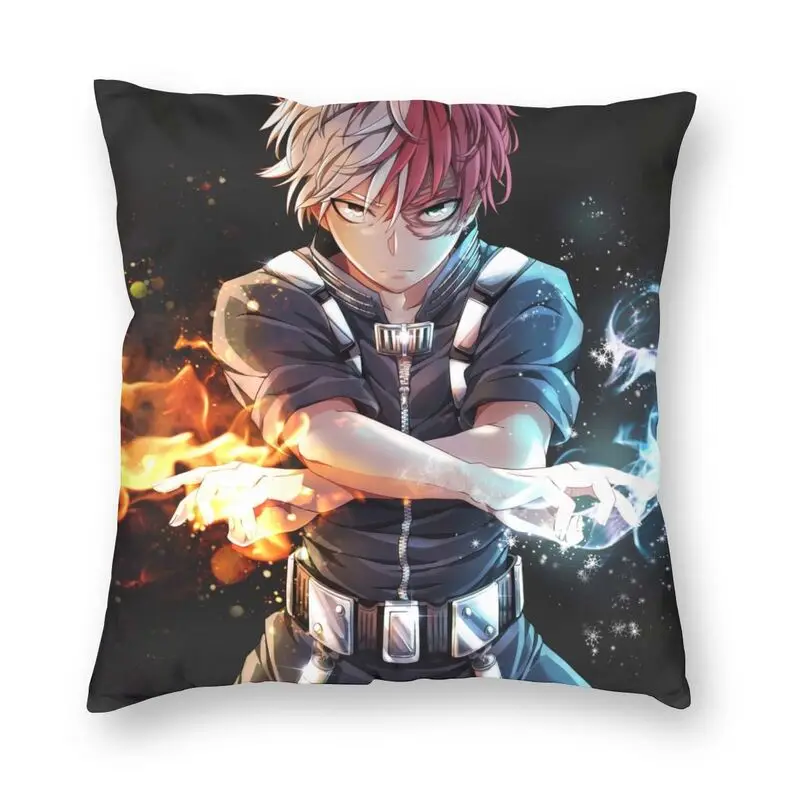 

Яркий крутой чехол для подушки в стиле аниме Todoroki BNHA, домашний декор, 3D двухсторонний наволочка для дивана с принтом My Hero моя академия