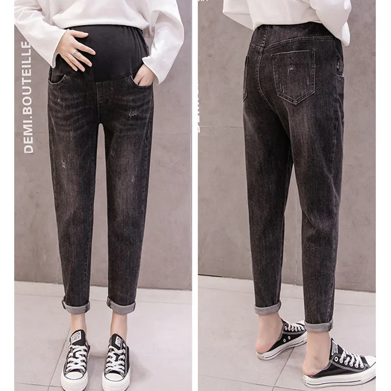 Джинсы-бойфренды штаны для беременных одежда кормящих свободные брючные брюки
