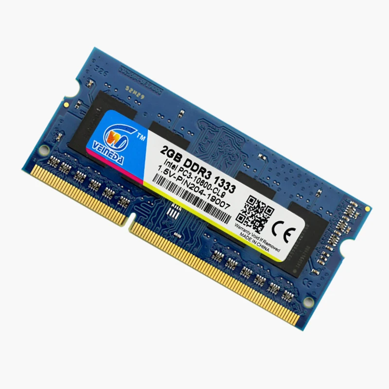 Память VEINEDA DDR3 2 Гб 204PIN Ram 1600 МГц совместимая с ddr3 1333 ОЗУ DDR 3 ГБ для ноутбука Intel AMD|ddr