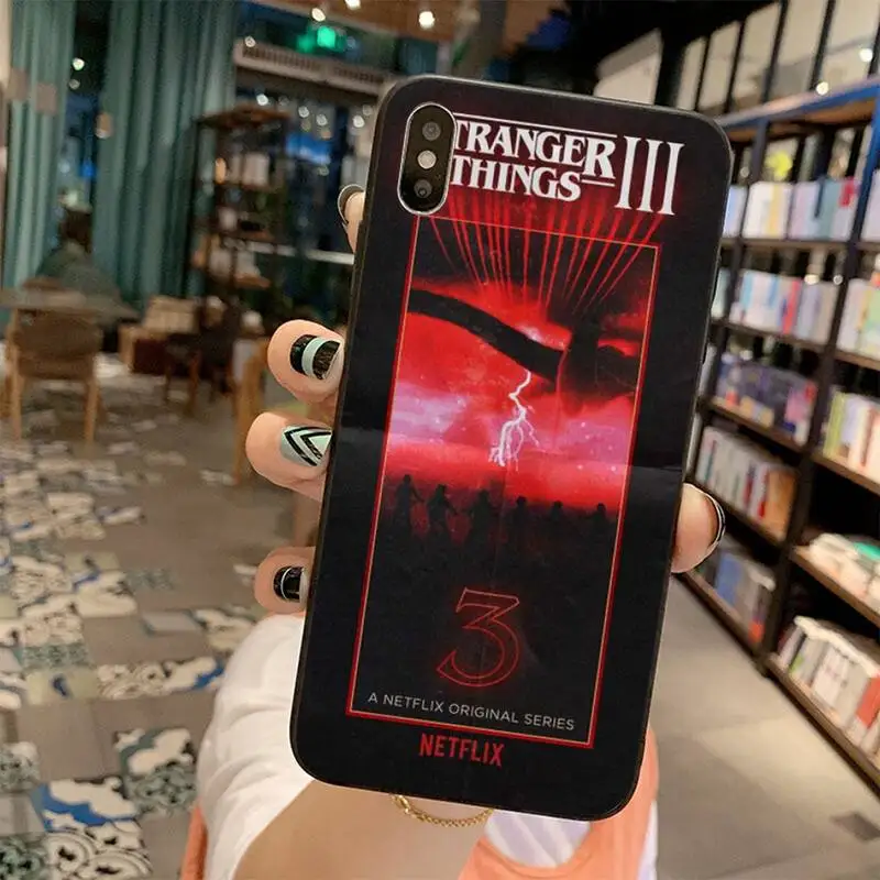 HPCHCJHM Stranger things season 3 Bling Cute Phone Case for iPhone 11 pro XS MAX 8 7 6 6S Plus X 5S SE 2020 XR case | Мобильные