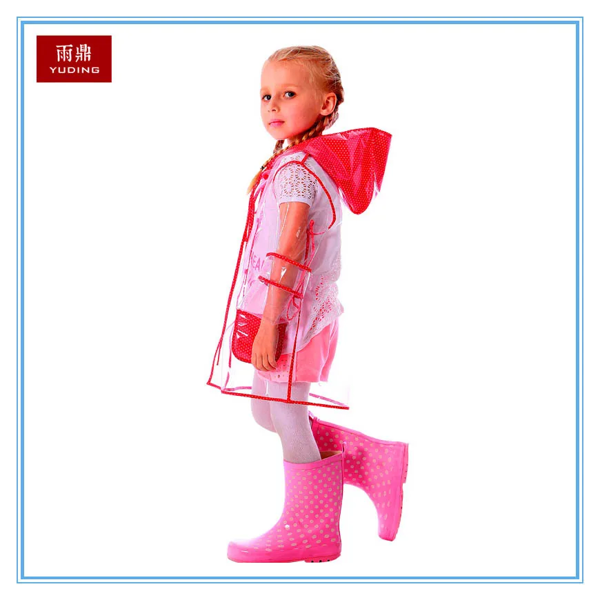 

Exclusively for children's transparent thick eva raincoat elementary school raincoat