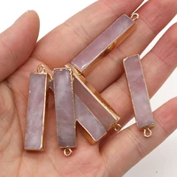 natural stone pendant rectangle shape bag phnom penh exquisite stone charms for jewelry making diy bracelet necklace accessories