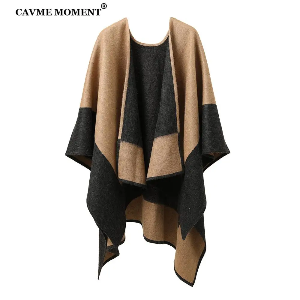 CAVME, шерсть, пончо, для женщин, Пашмина, шарф, Ларг, ношение, шарфы, мягкие шерстяные кулоны, 130*150 см, 507 г