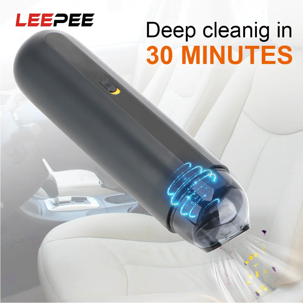 LEEPEE мини беспроводной автомобильный пылесос Портативный 5000 ПА всасывающий