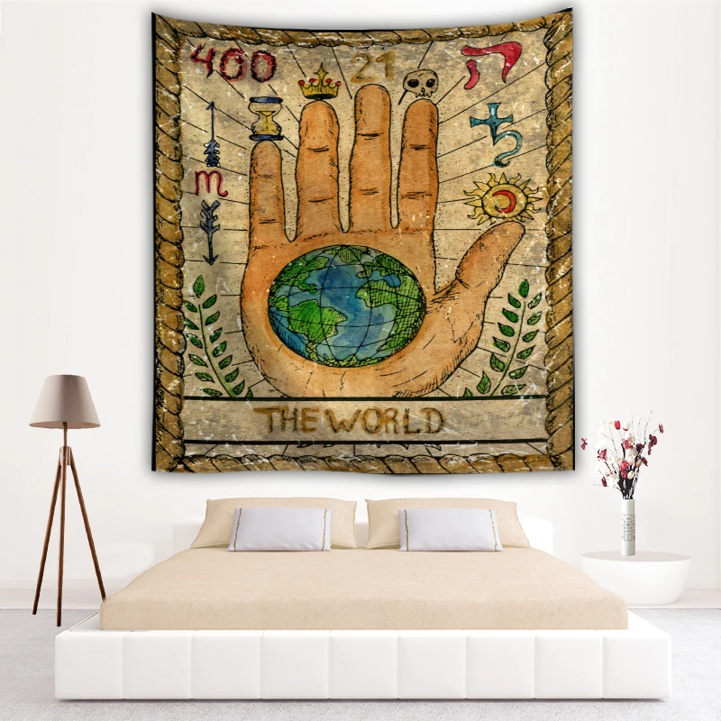 Гобелен с карточками Таро настенный домашний декор ковер настенное одеяло