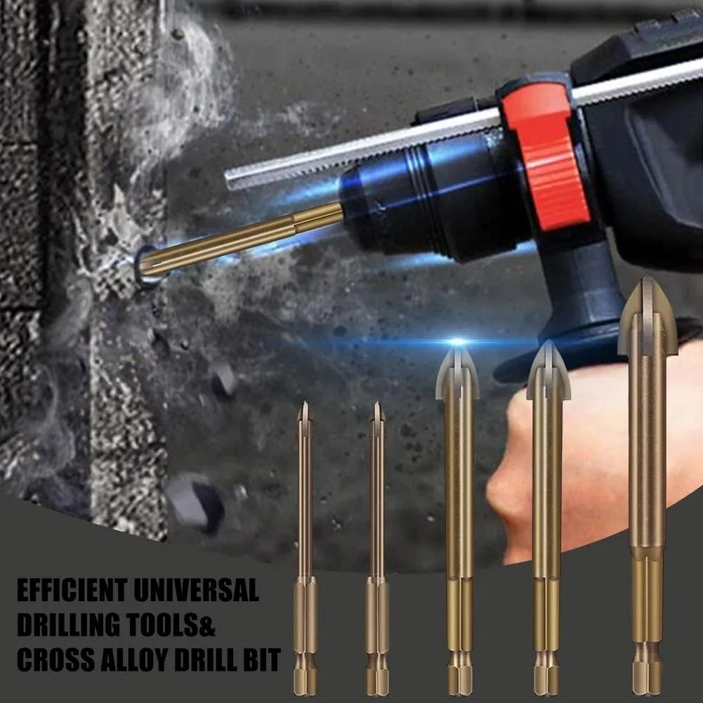 

1Pc Efficient Universal Drilling Tool Multifunctional Ceramic Tile Cement Bit Hole Drilling Hexagon Handle Hole Opener Drill Bit