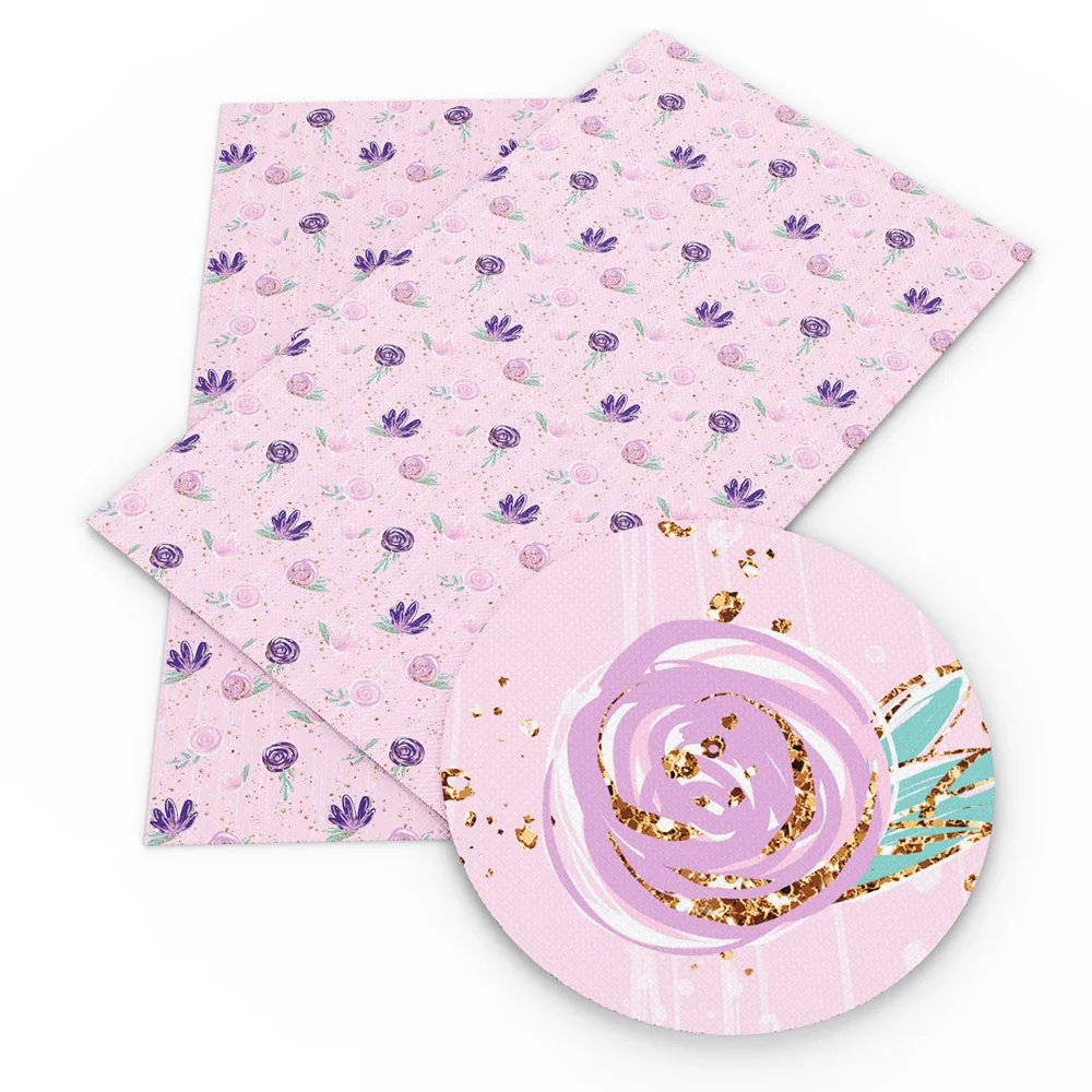 Дэвид Энджи 20*33 см с цветочным принтом искусственная синтетическая кожа из