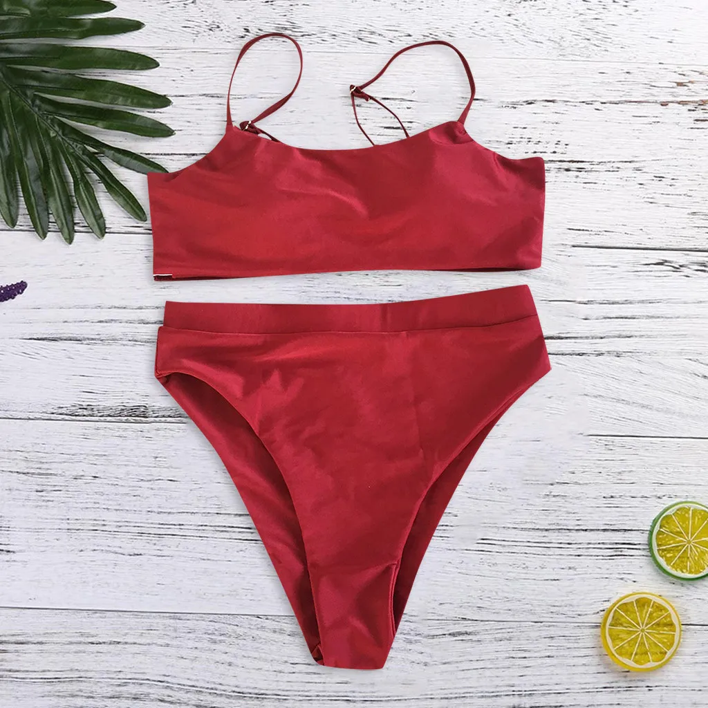 Женский купальник Леопардовый Гавайский принт пуш ап сексуальный бикини набор