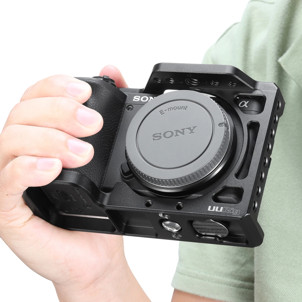 Алюминиевый корпус UURig для камеры Sony A6600 с резьбовым отверстием 1/4 3/8 светильник Ки