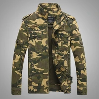 bomber jacket men military jacket air force one camouflage workwear jacket spring and autumn stand up collar mens jacket