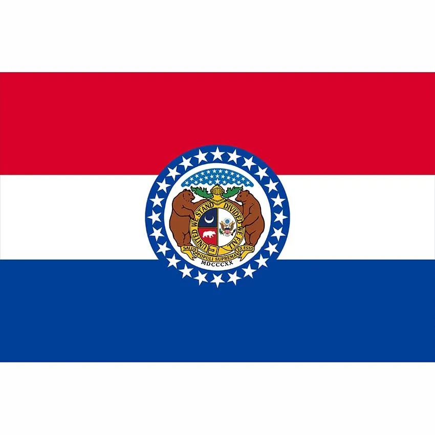 

Полиэфирный флаг штата Миссури, цифровая печать американских штатов, внутренний/наружный баннер на заказ
